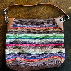 Beautiful woven bag by The Sak!